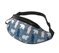 Cute Bear On The Sky Crossbody Bag Runner Small Hip Pouch Bum Bag Running Waistpack Bumbag Beltbag Sport Slim Fashionable for Jogging Hiking Woman