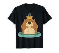 Cute Bear Orange Slice Spa Bath Relaxation T-Shirt