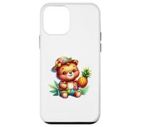 Cute Bear Pineapple Tropical Vacation Cartoon Case for iPhone 12 mini