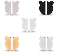 Cute Bear Shaped Aluminum Alloy Cabinet Pulls Designed for Stylish and Functional Furniture Handles in Modern Homes (Left Gold)