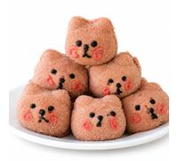 Cute Bear Shaped Sweet Snack, Sugar-Coated Soft Treats, Adorable Party Candy for Sharing, Dessert Table, Afternoon Tea and Gift Giving 10pcs