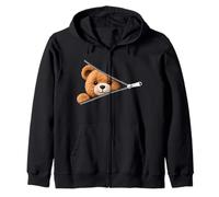 Cute Bear Soft and Charming Child Woman Man Zip Hoodie