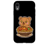 Cute Bear Spaghetti Pasta Lover Case for iPhone XR