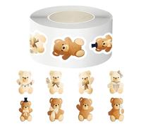 Cute Bear Stickers - Bear Theme Strong Adhesive Decals | Cute Scrapbook Stickers,for Kids Family Indoor Outdoor Home Car Fridge Planner Notebook Lunch Box