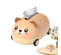 Cute Bear Tissue Holder, Cartoon Animal Paper Box, Desktop Tissue Box Cartoon Bear Animals Tissues Boxes Cute Facial Paper Holder Creative Decorative Papers Holders Boxes For Home Desk Bedroom