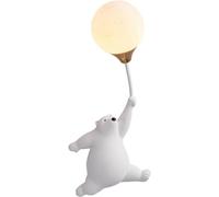 Cute Bear Wall Light Cartoon Resin Wall Sconce 3D Moon Frosted Acrylic Lampshade Night Light,Hanging Lights