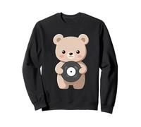 Cute Bear with Vinyl Record Sweatshirt