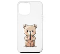 Cute Bear with Violin Illustration Case for iPhone 12 Pro Max