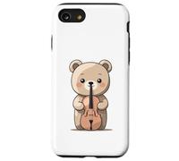 Cute Bear with Violin Illustration Case for iPhone SE (2020) / 7/8