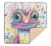 Cute Bearded Dragon Cute Foldable Baby Playmat for Indoor Outdoor Cozy Breathable Tummy Time Activity Mat for Babies Infants Toddlers, 50'' x 50''