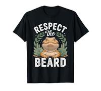 Cute Bearded Dragon Lizard Lover Respect The Beard T-Shirt