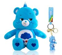 Cute Bears 23cm Rainbow Bears Plush with Key Pendant Soft Cuddly Toy for Boy Girl Kids Birthday gift Collectors