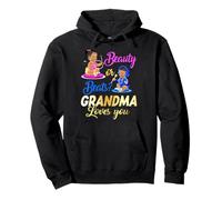 Cute Beauty Or Beat Grandma Loves You - Gender Reveal Party Pullover Hoodie