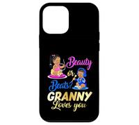 Cute Beauty Or Beat Granny Loves You - Gender Reveal Party Case for iPhone 12 mini