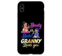 Cute Beauty Or Beat Granny Loves You - Gender Reveal Party Case for iPhone XS Max