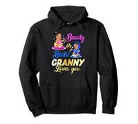 Cute Beauty Or Beat Granny Loves You - Gender Reveal Party Pullover Hoodie