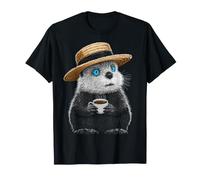 Cute Beaver Drinking Coffee T-Shirt