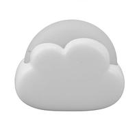 Cute Bedside Lamp, 2 Light Sources ABS and PP Mini Decorative Baby Night Light with Silicone Lanyard for Bedroom (White)