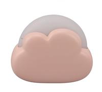 Cute Bedside Lamp, Cute ABS and PP Night Light 2 Portable Decorative Light Sources with Silicone Lanyard for Children's Bedroom (Pink)