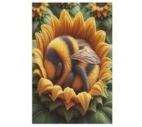 Cute Bee Adults Kids Puzzle Jigsaw 1000 Pieces Educational Toy Game Family Decoration （78×53cm）