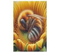 Cute Bee Adults Kids Puzzle Jigsaw 1000 Pieces Educational Toy Game Family Decoration （78×53cm）
