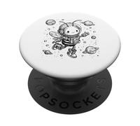 Cute Bee Astronaut Space Explorer Cosmic Adventure PopSockets Adhesive PopGrip