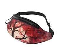 Cute Bee Fanny Pack for Women Men Fashion Waist Pack Adjustable Belt Bag for Workout Running Travelling Casual Waist Bag, Love Tree, One Size