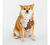 Cute Bee Honey Jar Hive Bear Pattern Dog Bandanas, Comfortable Cotton Triangle Bibs Scarfs for Dogs Or Cats, Cute Pet Kerchief for Small Medium Large Dogs-Small