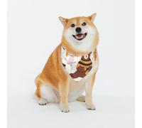 Cute Bee Honey Jar Hive Bear Pattern Dog Bandanas, Comfortable Cotton Triangle Bibs Scarfs for Dogs Or Cats,Cute Pet Kerchief for Medium Large Dogs-Xx-Large