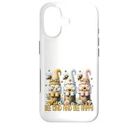Cute Bee Kind And Bee Happy Quote For Women Spring Gnomes Case for iPhone 17