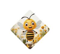 Cute Bees Daisy Flower Car Air Fresheners Cards 4 Pcs Long Lasting Car Fresheners Gifts for Men Women Auto Aromatherapy Tablets Hanging Scented Card Rearview Mirror Pendant - Lavender Scent