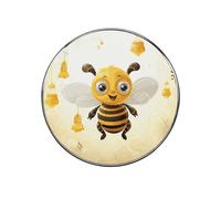 Cute Bees Honey Fridge Sticker Funny Fridge Magnets Novelty Round Fridge Magnets Reusable for Whiteboard, Locker, Kitchen, Office- Strong Decor Magnetic Stickers