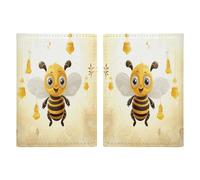 Cute Bees Honey Passport Protector Slim Passport Holder for Travel Essentials Compact Passport Sleeve Lightweight Wallet for Travel, style, 20.3x13.8cm