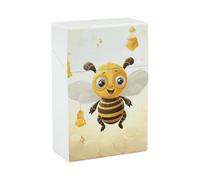 Cute Bees Honey Vintage Cigarette Case Beautifully Carved Can Hold 20 Regular-Sized Cigarettes