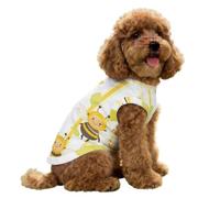 Cute Bees Sunflowers Soft Dog Vest Shirt Ice Silk Tank Top