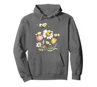 Cute Bees Wildflowers Floral Beekeeping Watercolor Beekeeper Pullover Hoodie