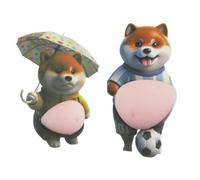 Cute Belly Stickers, Cute Dog Laptop Stickers | Soft 3D Belly Crush Stickers | For Kids, Adults, Laptop Cases, Phone Cases, Notebooks, Diaries, Crafts, Party Favors