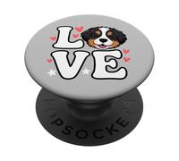 Cute Bernese Mountain Dog Lover Berner Mom Girls Women PopSockets Adhesive PopGrip