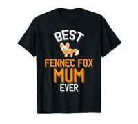 Cute Best Fennec Fox Mum Value Graphic T-Shirt, Men, Black, S