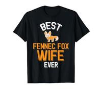 Cute Best Fennec Fox Wife Value Graphic T-Shirt, Men, Black, L