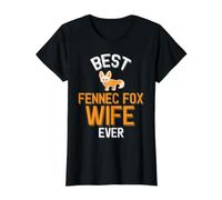 Cute Best Fennec Fox Wife Value Graphic T-Shirt, Women, Black, M