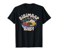 Cute Bibimbap Bowl Stars Kawaii Korean Food T-Shirt
