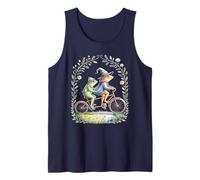Cute Bicycle Frog Tandem Cycling Cottagecore Autism Educator Tank Top