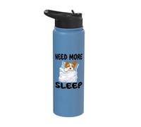 Cute Biewer Terrier Need More Sleep Pajamas Nightgown Stainless Steel Insulated Water Bottle