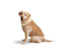 Cute Big Brown Cartoon Owlsprint Large Pets Vest Breathable Sleeveless Tank Top Cozy Lightweight Walks Travel T-Shirt