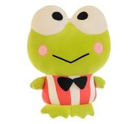 Cute Big-Eyed Frog Plush Toy Doll with Bow Tie - Soft Stuffed Cartoon Animal Pillow for Kids and Adults, Cozy Decorative Plush Companion for Bedroom or Sofa, 40cm Huggable Plush