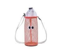 Cute Big Eyes Water Bottle Cover - Insulated Cup Storage Bag with Portable Design, Thermal Drink Holder for Tumblers, Leakproof and Washable Pouch for Travel, Gym, Beach (Orange)