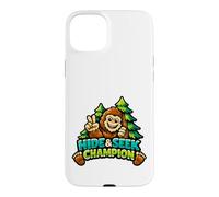 Cute Bigfoot Peace Sign Hide & S hampion Case for iPhone 15 Plus