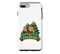 Cute Bigfoot Peace Sign Hide & S hampion Case for iPhone 7 Plus/8 Plus