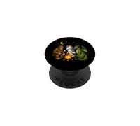 Cute Bigfoot Unicorn Dragon Campfire Camping PopSockets Adhesive PopGrip